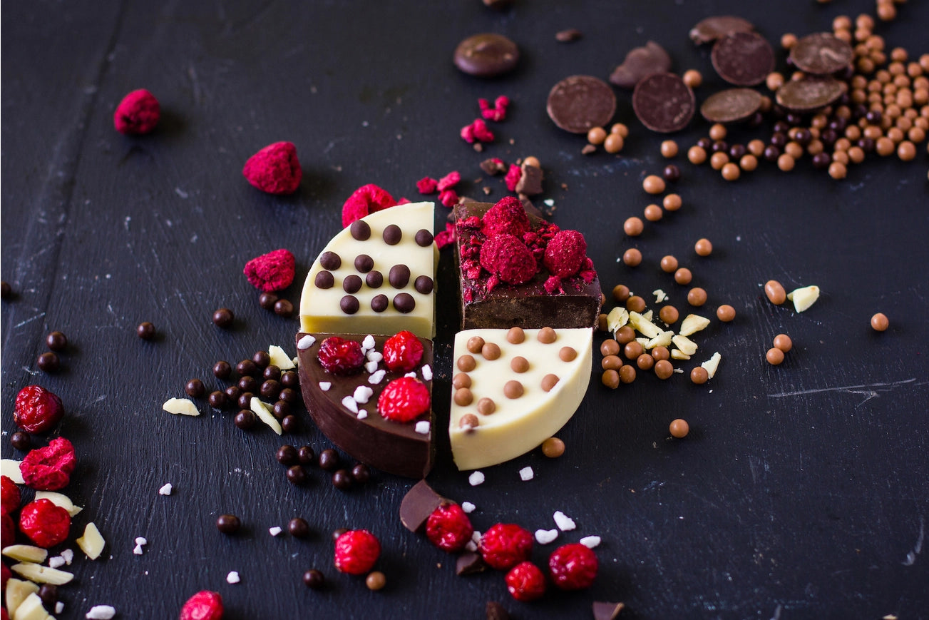 Luxury chocolate in cake shape