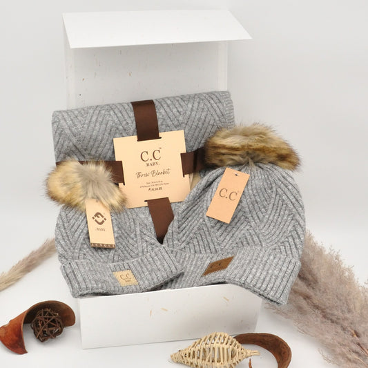 Mom & baby winter warm box - grey